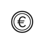 euro outline icon